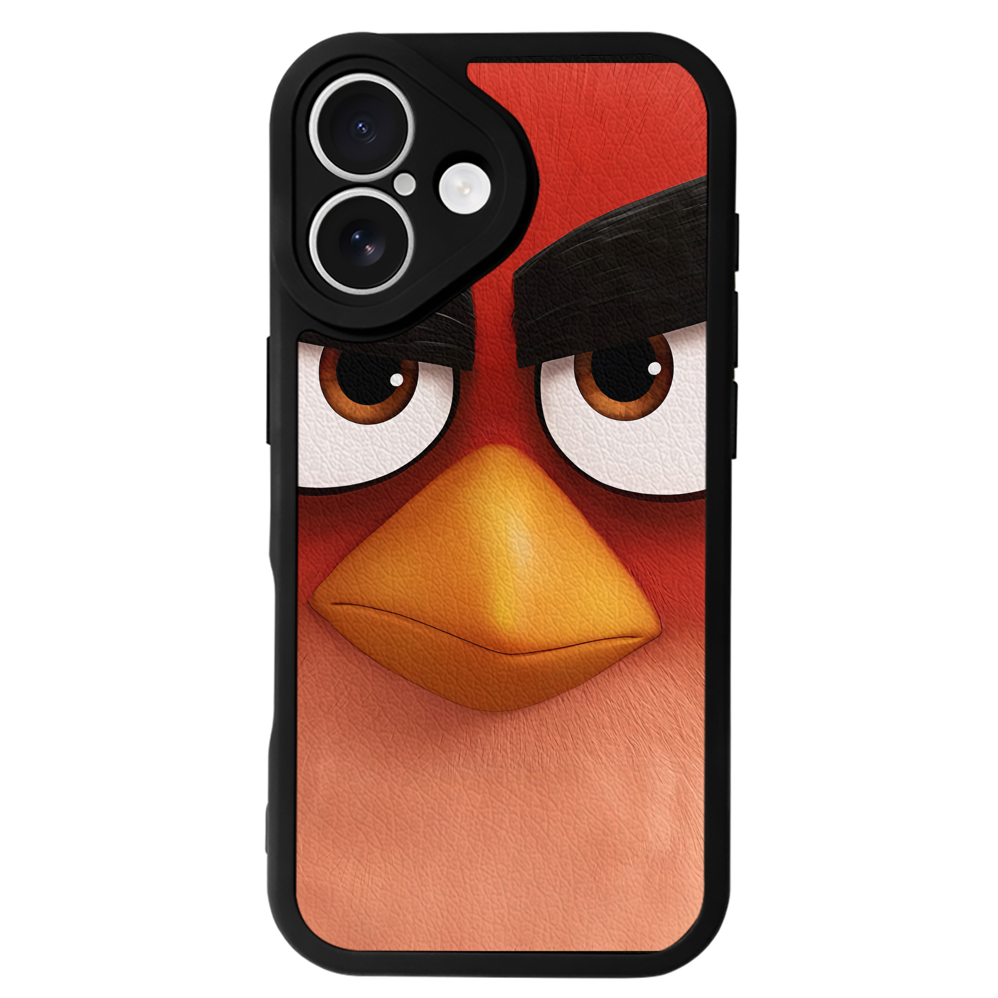 （画像用） Angry Birds アングリーバード 【iPhone 16シリーズ対応】シリコンスマホケース（レザー調） 材質：シリコン